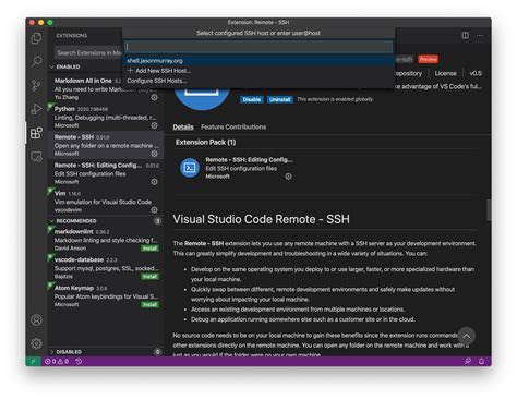 The Remote Development extension pack includes three extensions. . Vscode remote ssh extension